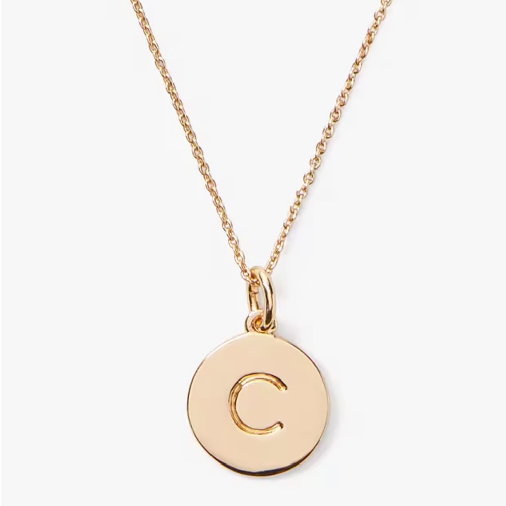 NWOT Kate Spade gold “c” pendant